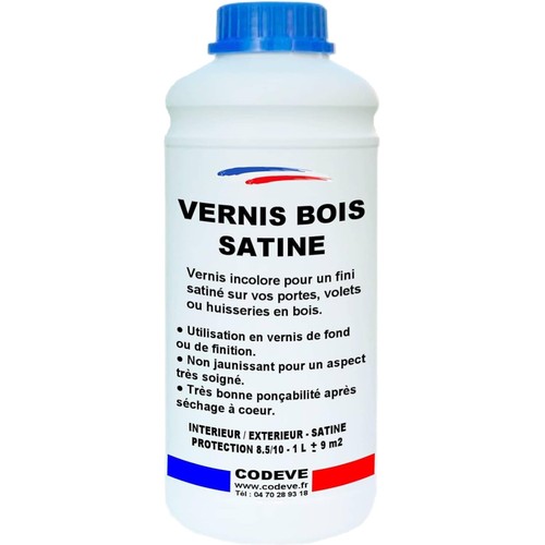 Vernis satiné bois - , 1l