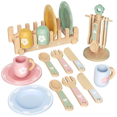 Children wooden dinette - wooden,