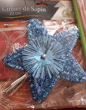 Etoile  cimier Bleu  sapin de