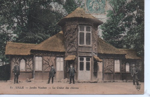 Cpa lille jardin vauban - -,
