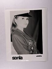 Sonia Evans Photo Original Noir et Blanc Arista Press Promotion Environ 1990s
