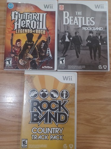 Lot wii video games rock - video,
