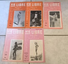 5 revues Naturistes Anciennes - Vie libre 1953