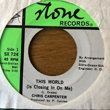 CHRIS CARPENTER-This World is closing in on me 7'' (Garage Psych)