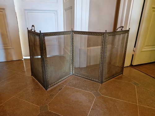 Ancien pare feu laiton - pare, en