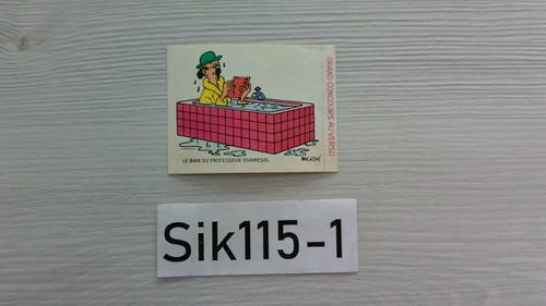 Hergé autocollant bain du - hergé, le