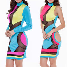 Sexy Women Sleeveless / Long Sleeve Cocktail Party Club Bodycon Midi Dress US