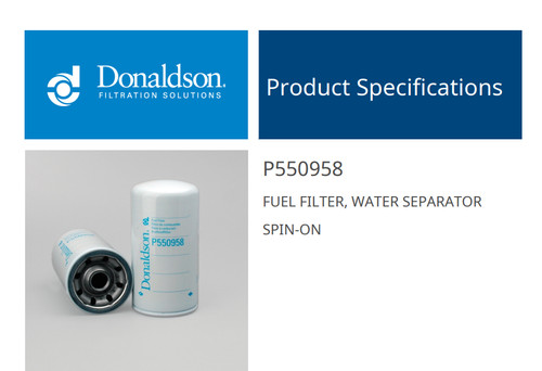 Donaldson p550958 fuel - donaldson,