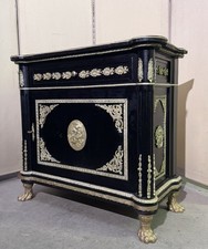 Meuble style Napoléon III "Boulle" en bois laqué et bronzes dorés