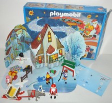 Antique Toy Box Playmobil Calendar Advent Santa Claus 3955 Winter Vintage 2002