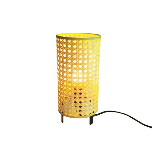 Lampe chevet bambou naturel - lampe,