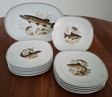 Service à Poisson en Porcelaine d’Art de Limoges France