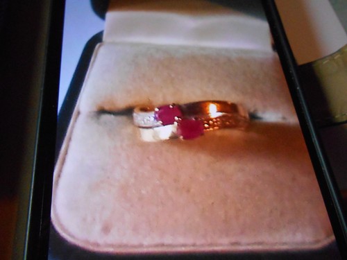Bague 2 rubis - bague, 18