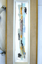 A Orloff tableau moderne composition abstraite Russe école de Paris 1964