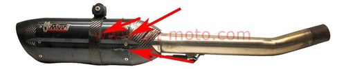 Echappement mivv inox noir - gp,
