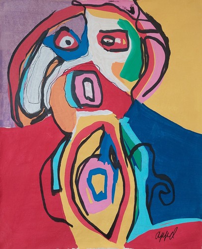 Peinture huile abstraite - à,
