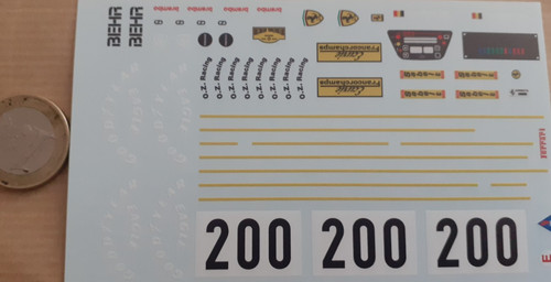 Decalcomanie decals sur - decals, 1/18