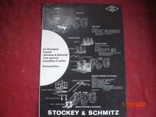  OLD STOCKEY & SCHMITZ FRONT LOADER ADVERTISING BROCHURE