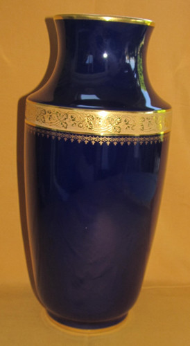 Grand vase bleu - , de