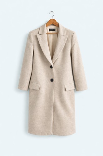 Manteau long zara - zara, chiné