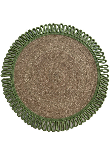 Tapis rond tissé main - rond,