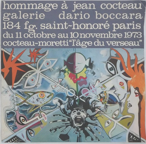 Affiche art cocteau et - j.,