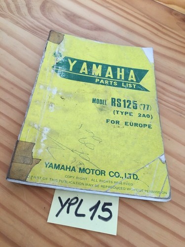 Yamaha parts list - rs125, 2a0