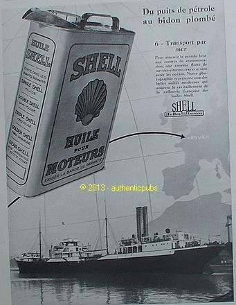 Publicite shell huile essence - shell,