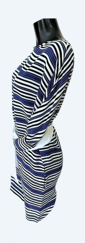 Robe maje rayée bleue t - maje,,