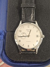 Zenith Elite Automatic Ref 01.0125.680 Men’s Stainless Steel Silver Dial Leather