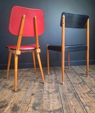 Duo de chaises vintage, paire