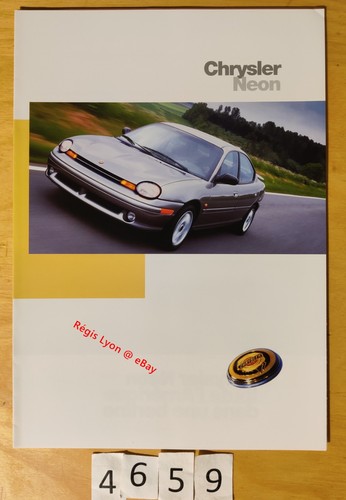 Chrysler neon brochure pages - brochure,