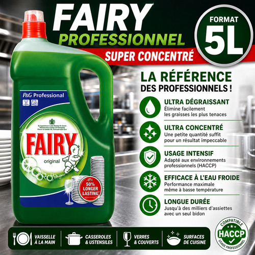 Fairy pro liquide vaisselle - fairy, 5l