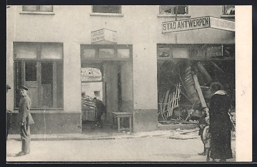 Cpa ostende rue - cpa,