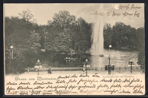 Wiesbaden étang kurhaus - étang,