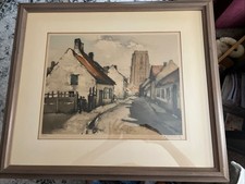 Roger Hebbelinck Orig Etching Limited 33/350 Signed Numbered Belgium RARE