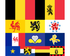 Belgique Belgium Flags Drapeaux Vlaanderen Wallonie Brabant Congo Choose Variant