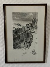 Tableau Lithographie noir