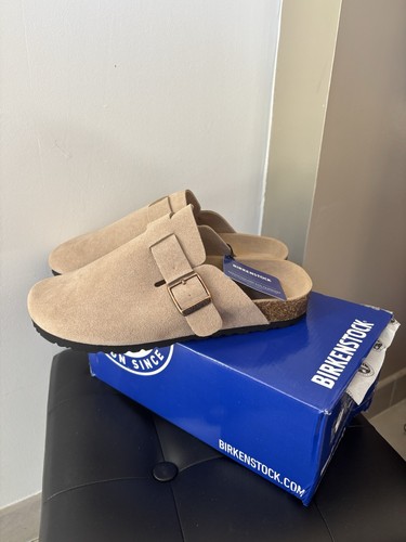 Birkenstock boston beige suede - boston,