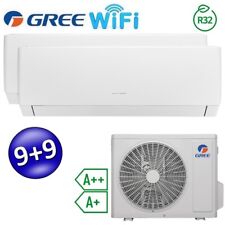 Climatiseur inverter PULAR double split Wi-Fi 9000 + 9000 Btu (U.E.14) GREE R32 
