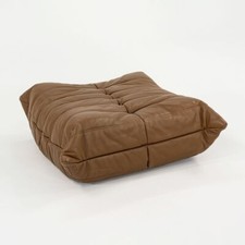 2023 Michel Ducaroy for Ligne Roset TOGO Footstool Ottoman Kyoto Bronze Leather
