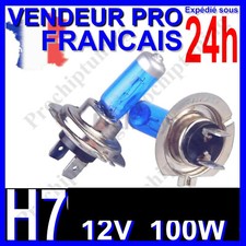 AMPOULE H7 XENON 100W LAMPE POUR VOITURE FEU SUPER WHITE PHARE 12V PLASMA 6500K
