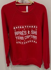 Apres Ski Team Captain - Swing Juice Sweatshirt - Men's Size Large - Red