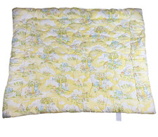 Vintage Dundee Baby Blanket Quilt Pastel Bunny Nursery Crib 1978 Made in USA