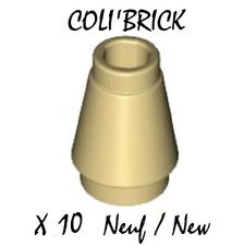 Lego 4589 b - 10x Brique cone