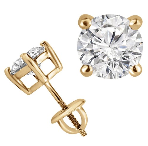 Boucles oreilles or jaune - en,