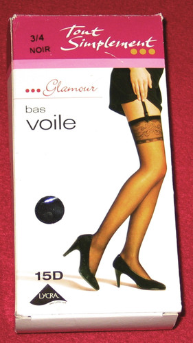 Bas noir tout - 3/4,