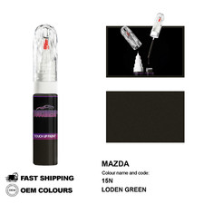 POUR MAZDA LODEN GREEN 15N Kit de fixation pinceau stylo peinture retouche Sc...