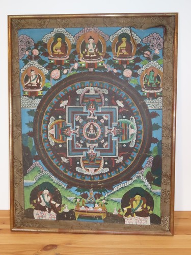 Tableau peinture mandala - tableau,