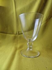 antique large crystal wine water glass signed DAUM france model ORVAL 11cm